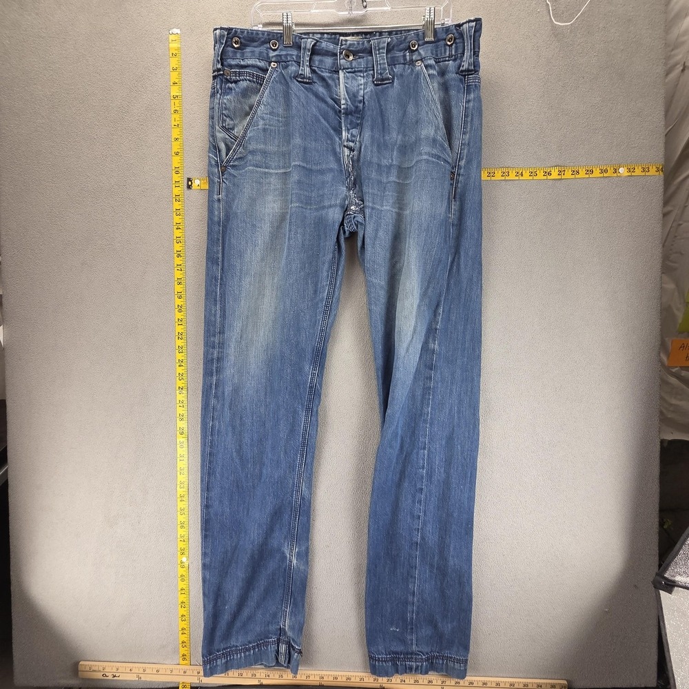 Vintage‎ Levis Engineered Jeans Mens 34x34 Blue Buckle Back Button Fly